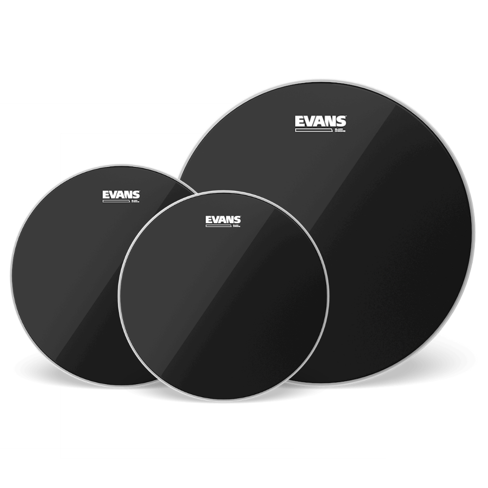 Evans Tom Pack: BLK CHR 10,12,16"RCK US