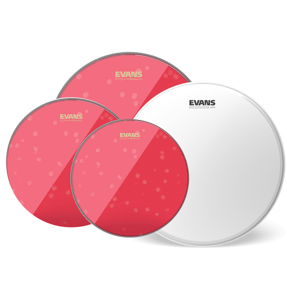 Evans HYDRAULIC RED FSN PACK + 14" UV1 Coated