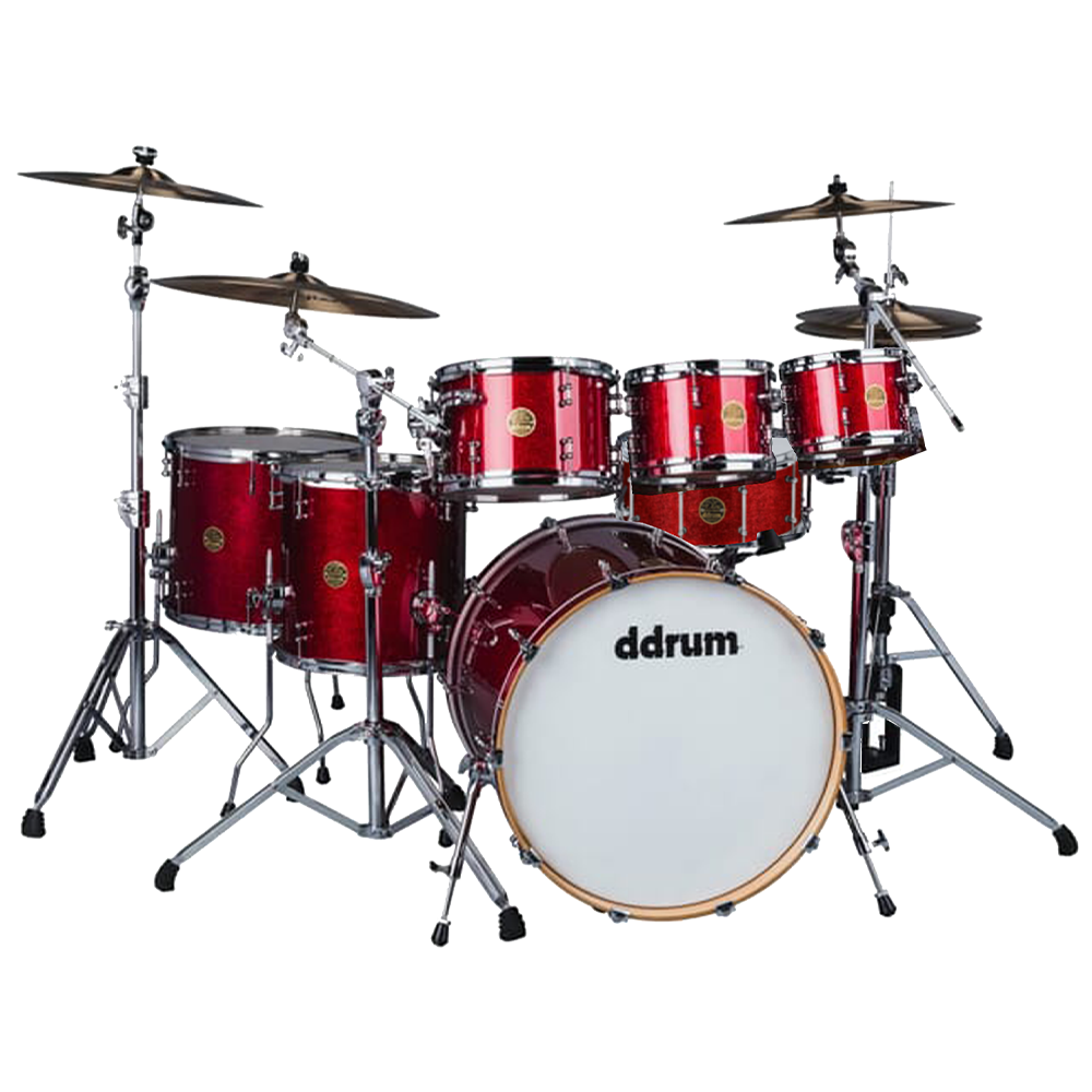 ddrum Dios Drum Set (Shell Pack) - Red Cherry Sparkle (6 Piece + FREE 8" tom)