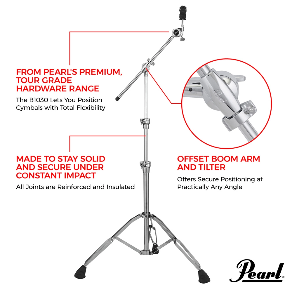 Pearl Boom Cymbal Stand w/ GyroLock Tilter B-1030
