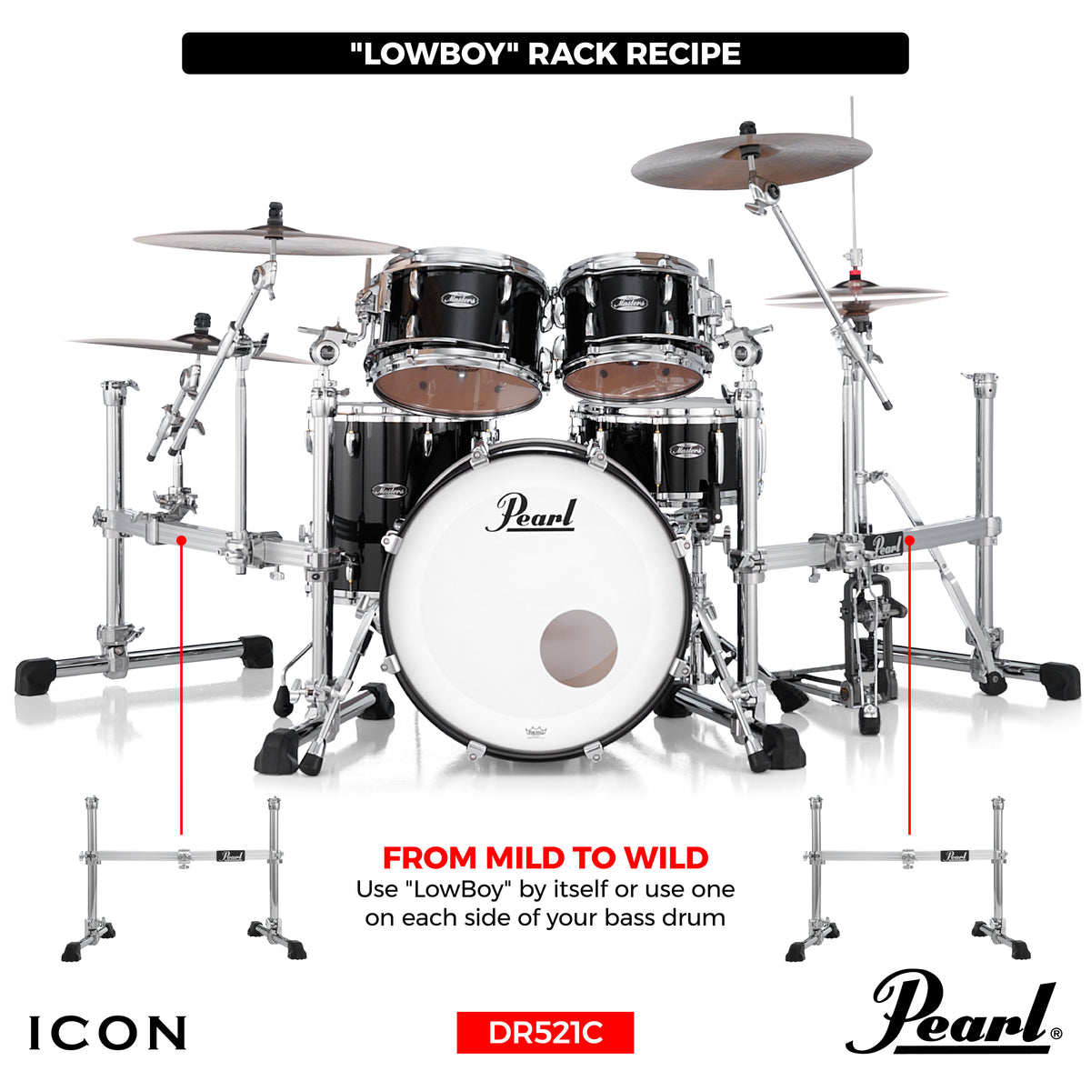 Pearl ICON Curved Drum Rack DR-521C