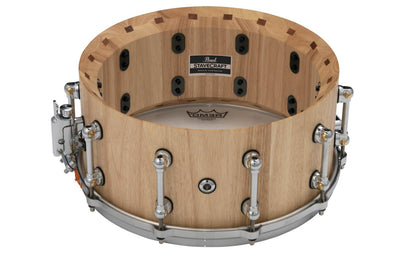 Pearl StaveCraft Ashwood w/ Makha DadoLoc Snare Drum, Hand Rubbed Natural Ash 14"x5" SCD1450AW