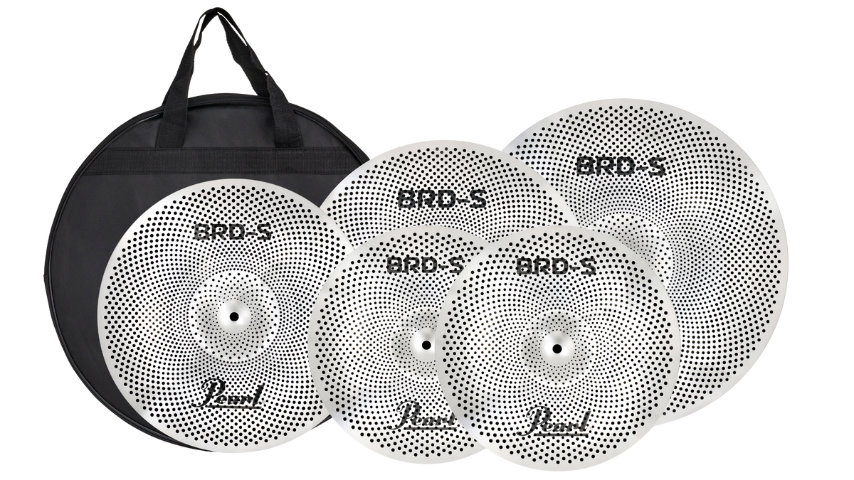 Pearl BRD-S Low Volume Practice Cymbals (14" Hi-Hats, 16" Crash, 18" Crash, 20" Ride)