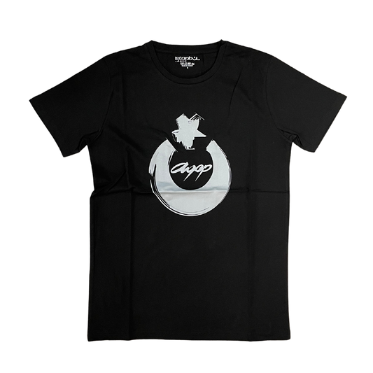 Istanbul Agop T Shirt "Istanbul Agop STAR" (GREY LOGO) BLACK TEE