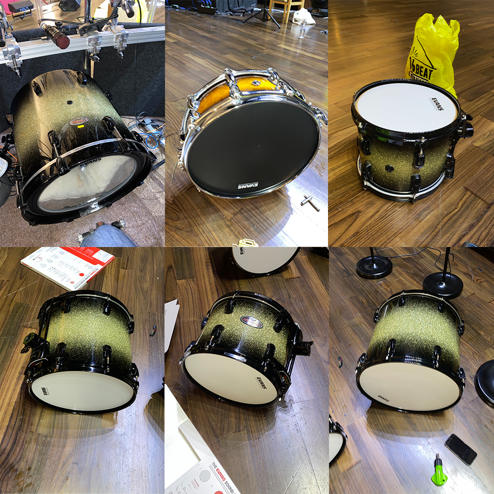 MAKE UGLY, DIRTY DRUM SETS LOOK NEW AND SOUND GOOD AGAIN!