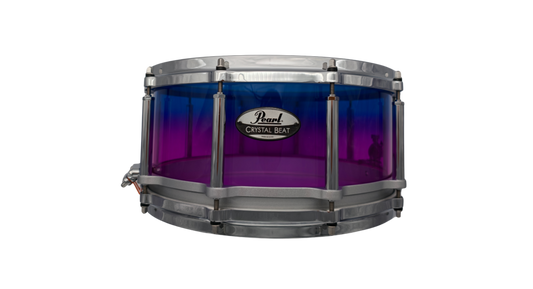 Pearl Limited Edition Free Floating Crystal Beat Acrylic Snare Drum 14"x6.5" in Cotton Candy Finish