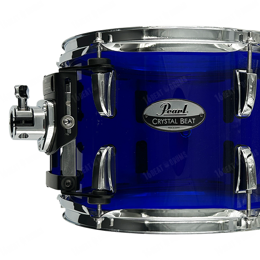 Pearl Drums Crystal Beat Seamless Acrylic in Blue Sapphire 4 pc shell set (no snare drum) CRB-4-Pc-ShellSet-/C#742