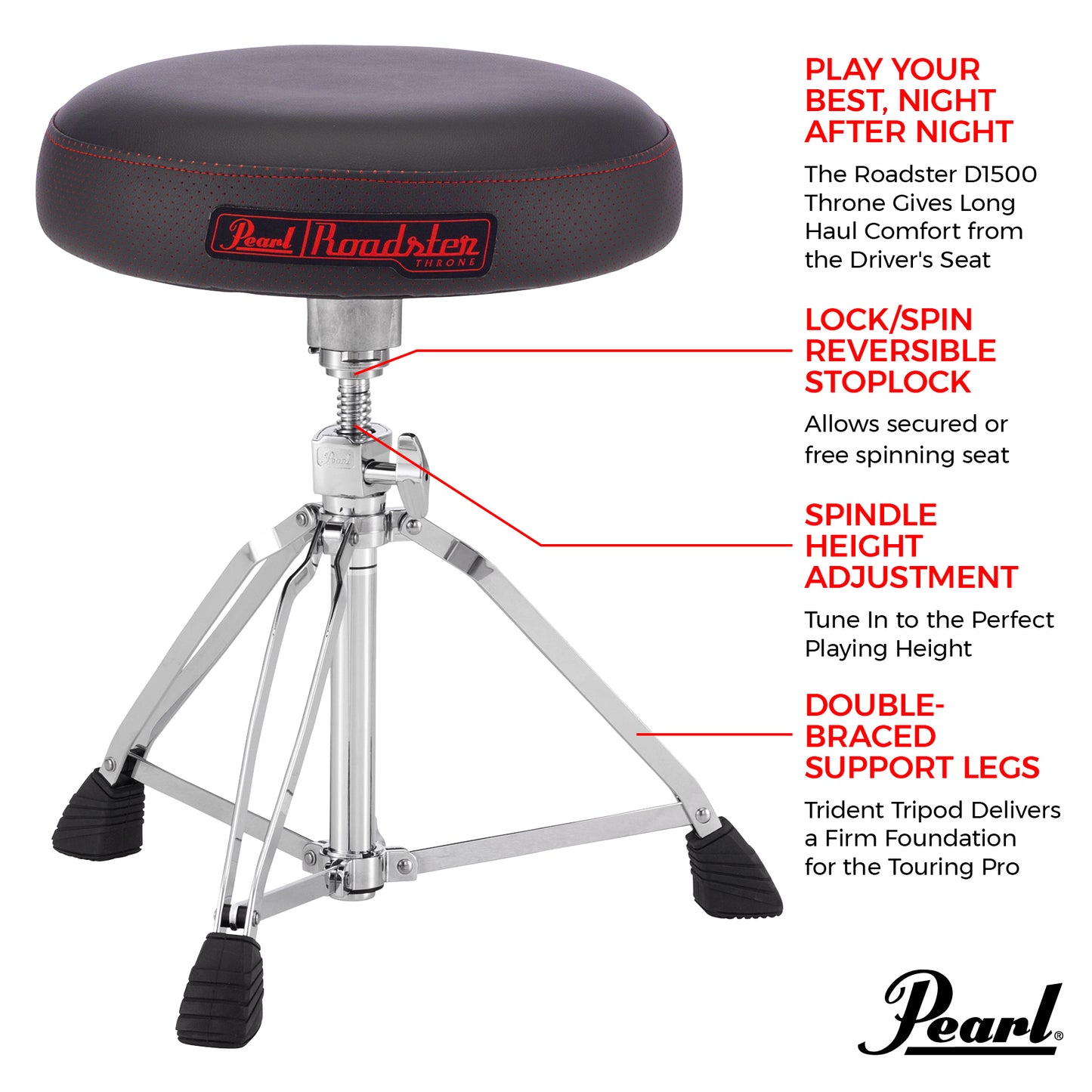 Pearl Drum Throne D-1500