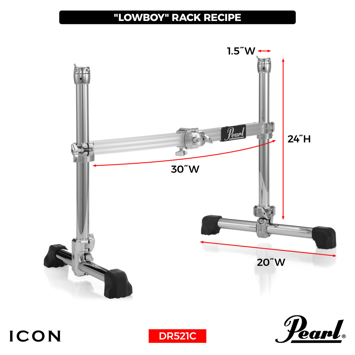 Pearl ICON Curved Drum Rack DR-521C