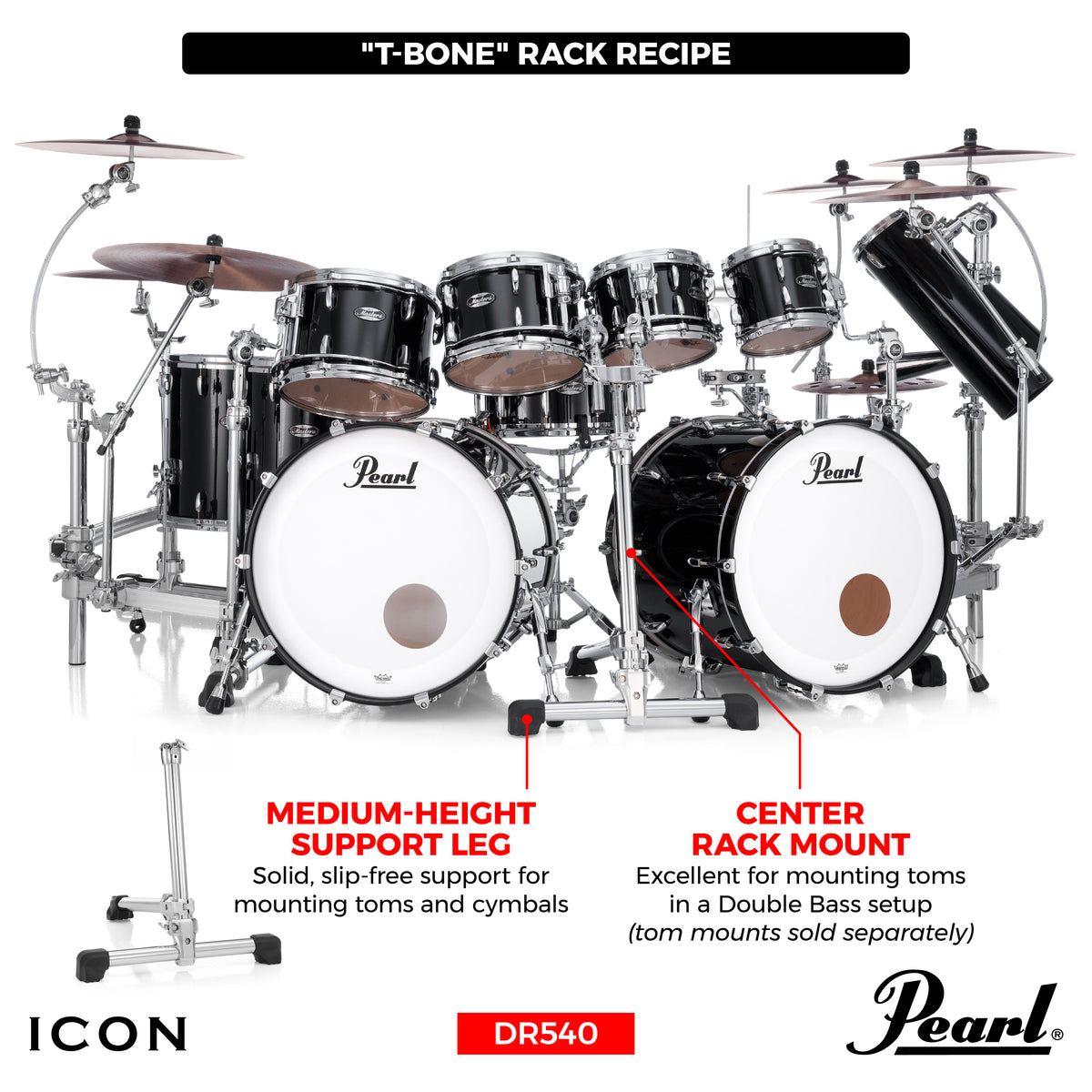 Pearl ICON Drum Rack Recipe DR-540
