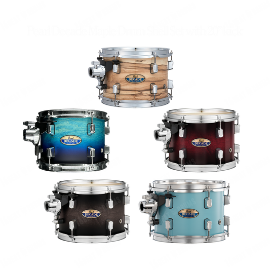 Pearl Drums Decade Maple series complete drum shell set with 20" kick drum DMP-905-P-C