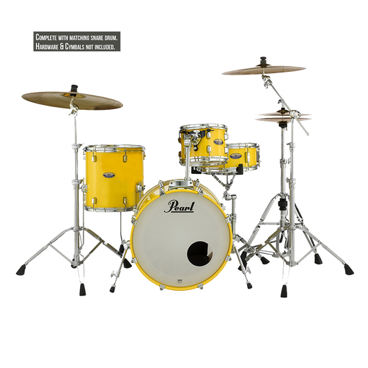 Pearl DECADE MAPLE 4 Pc Shell Pack SOLID YELLOW (18" kick)