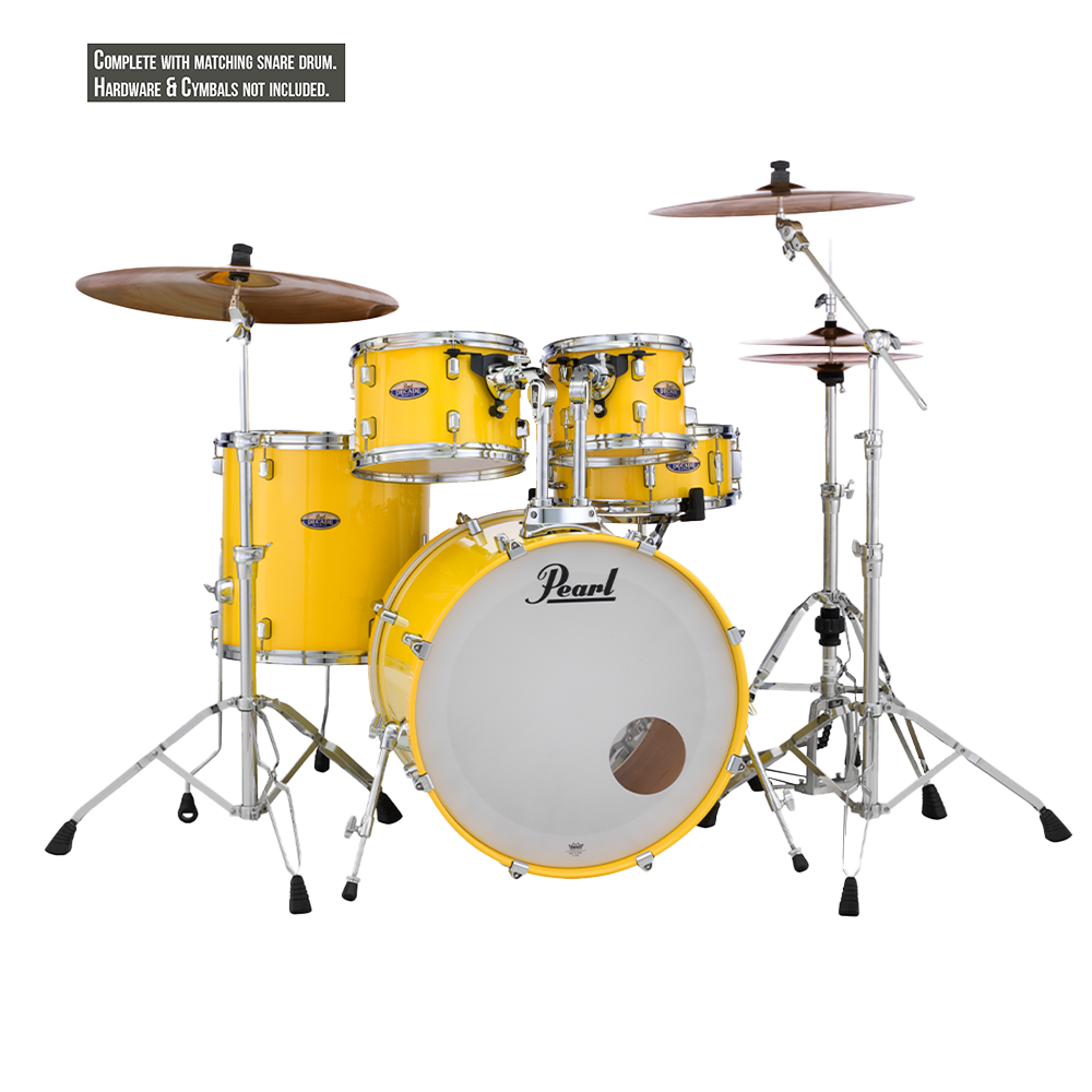 Pearl DECADE MAPLE 5 Pc Shell Pack SOLID YELLOW (22" kick)