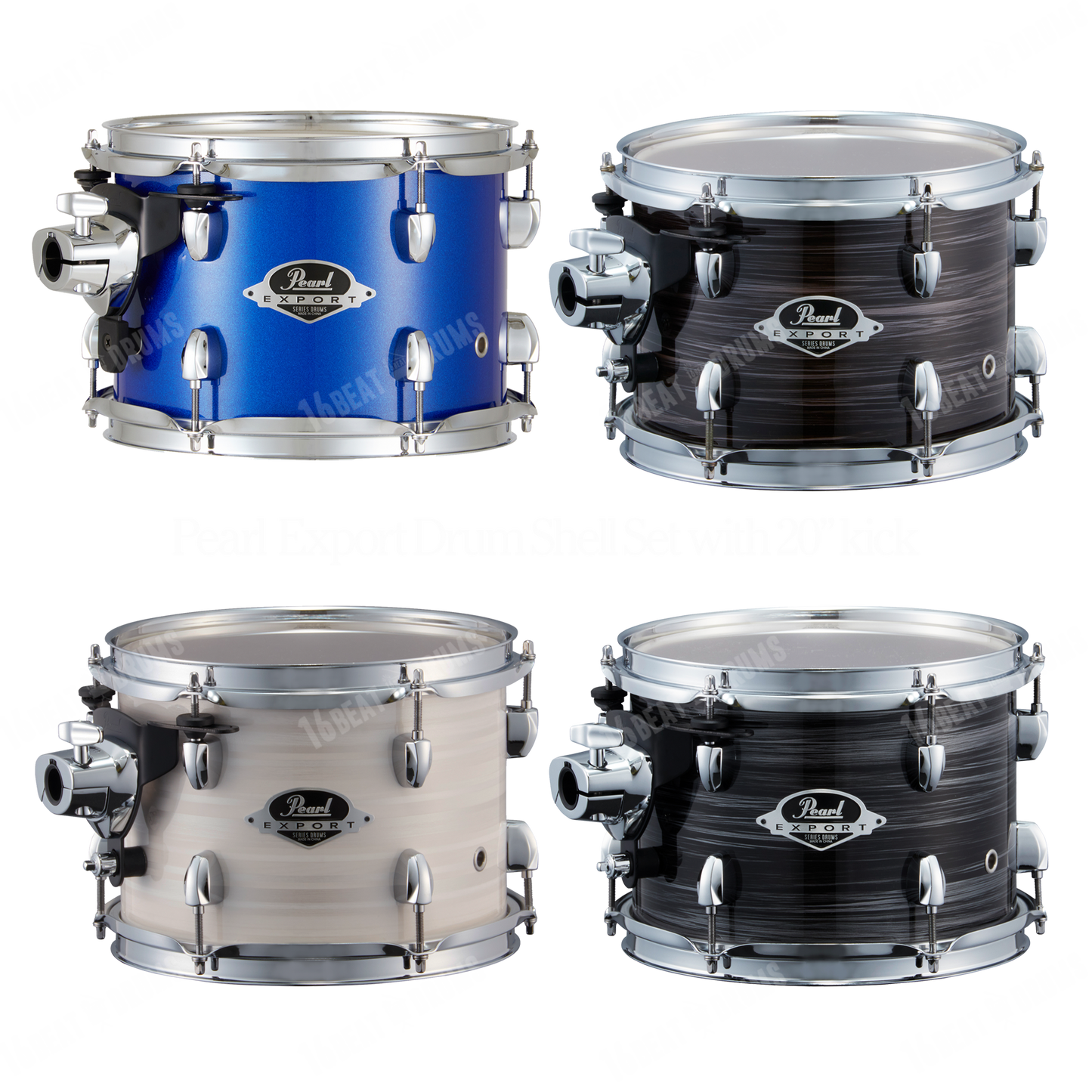 Pearl Drums Export series complete 5 pc drum shell set with 20" kick drum EXX-705-PN-C