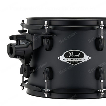 Pearl Drums Export series complete 6 pc drum shell set with 20" kick drum in Graphite Slate w/ Black Hardware EXX-706-P-N-C-866