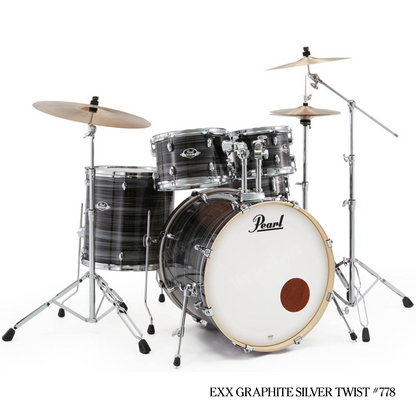 Pearl Drums Export series complete 5 pc drum shell set with 22" kick drum EXX-725-SPN-C