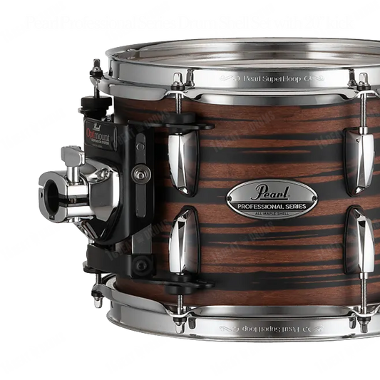 Pearl Drums Professional series in Mocha Swirl (20" kick drum) PMX-5-Pc-Complete-20/C#883