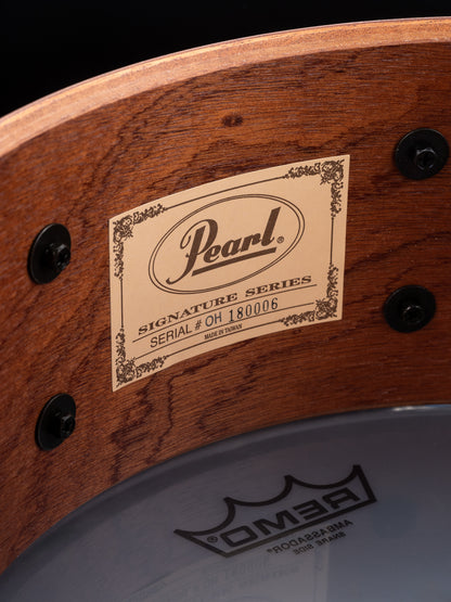 Pearl Omar Hakim Signature Snare Drum 13"x5" (6-Ply Mahogany)