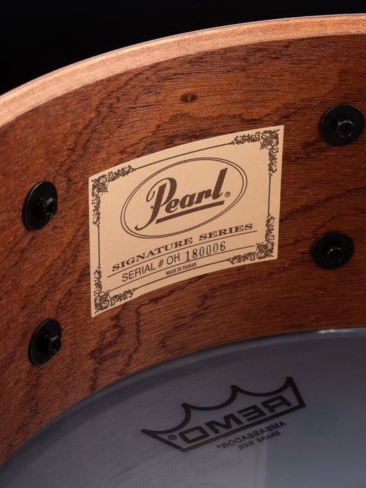 Pearl Omar Hakim Signature Snare Drum 13"x5" (6-Ply Mahogany)