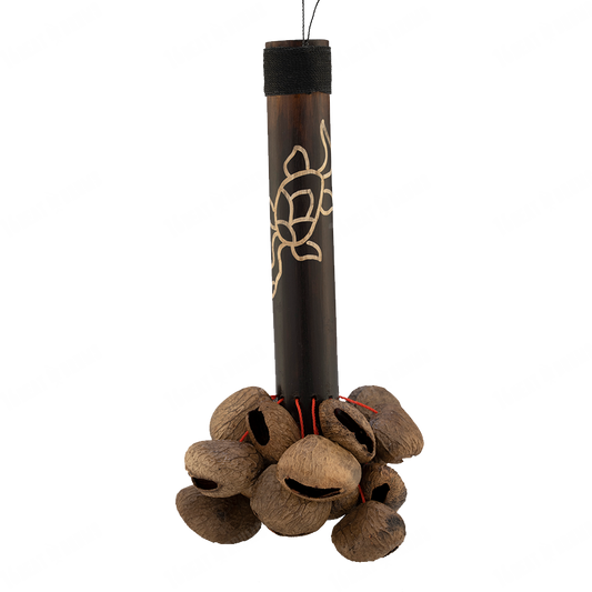 Pearl Pangi Nut Shaker with Bamboo Handle PBPGBH12