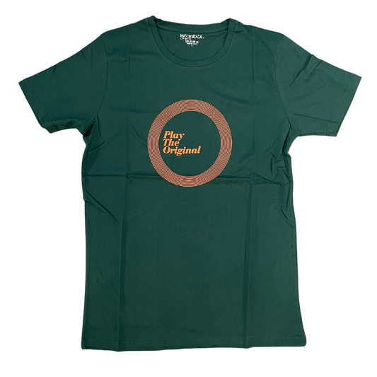 Istanbul Agop T Shirt "PLAY THE ORIGINAL" (ORANGE LOGO) GREEN T-Shirt