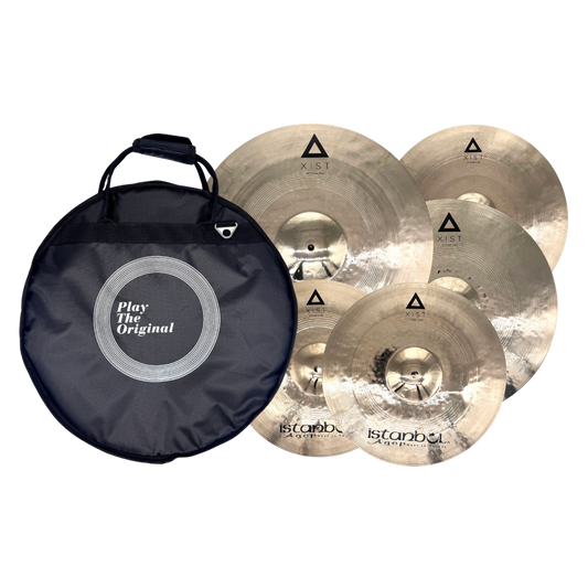 Istanbul Agop XIST Power Cymbal Box Set + Deluxe Bag (14"/16"/20"+18")