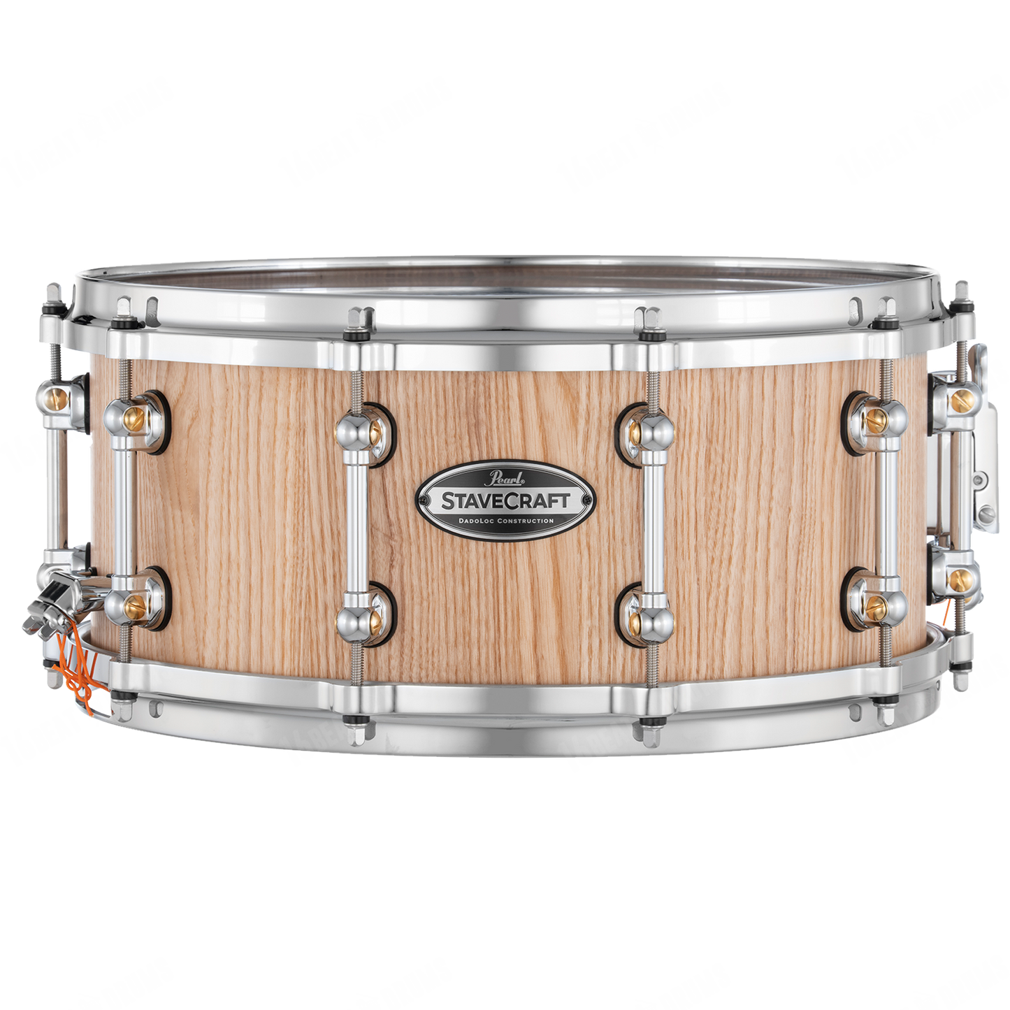 Pearl StaveCraft Ashwood w/ Makha DadoLoc Snare Drum, Hand Rubbed Natural Ash 14"x6.5" SCD1465AW