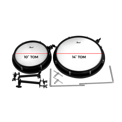 Pearl Compact Traveler Kit add-on PCTK-T1014 10inch and 14 inch Add-on Tom w/Bracket