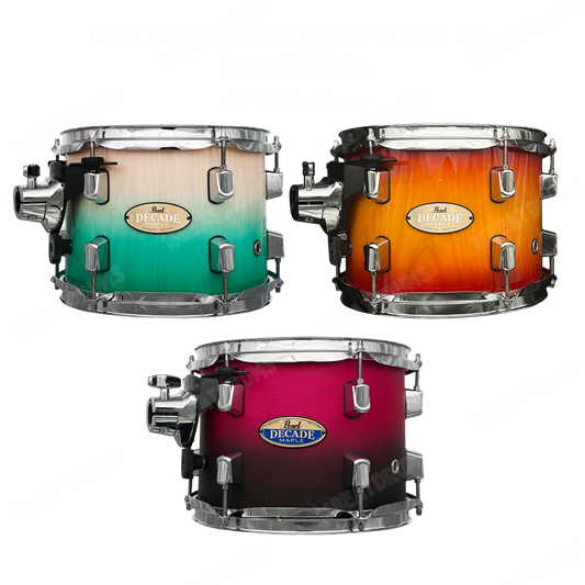 Pearl Drums special Decade Maple Series Complete 5pc Drum Shell set with 18" kick drum DMP-985-P-C