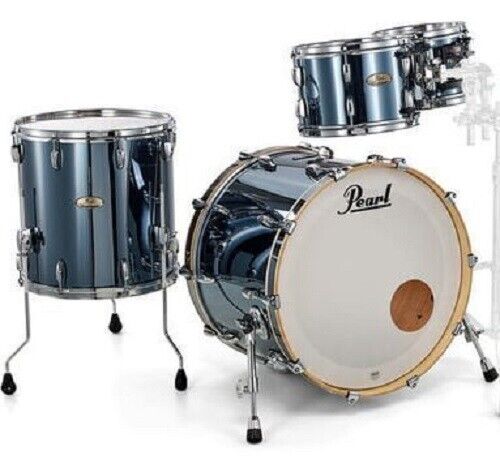 Pearl SESSION STUDIO SELECT series in Black Mirror Chrome, complete 5 piece shell set including matching snare drum