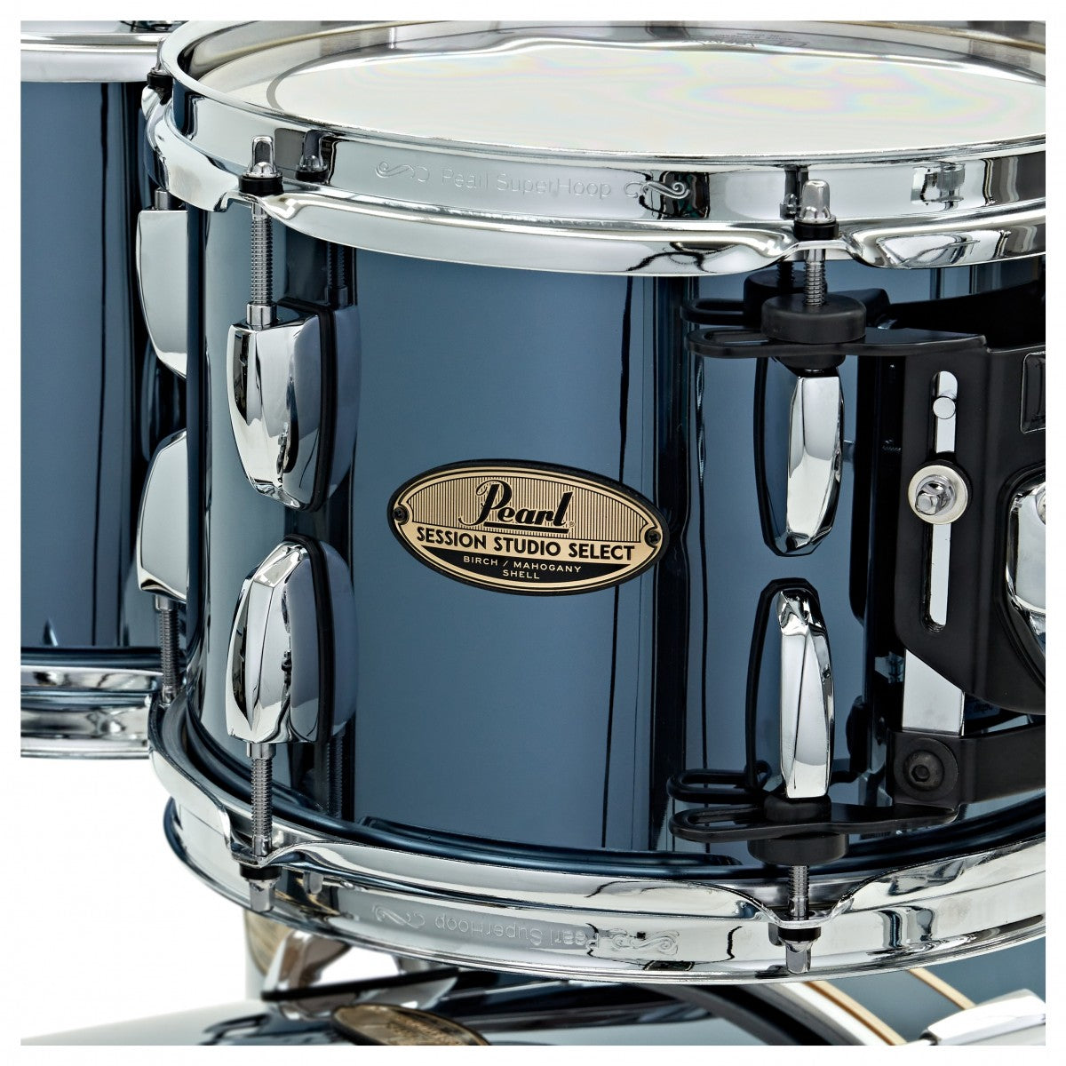 Pearl SESSION STUDIO SELECT series in Black Mirror Chrome, complete 5 piece shell set including matching snare drum