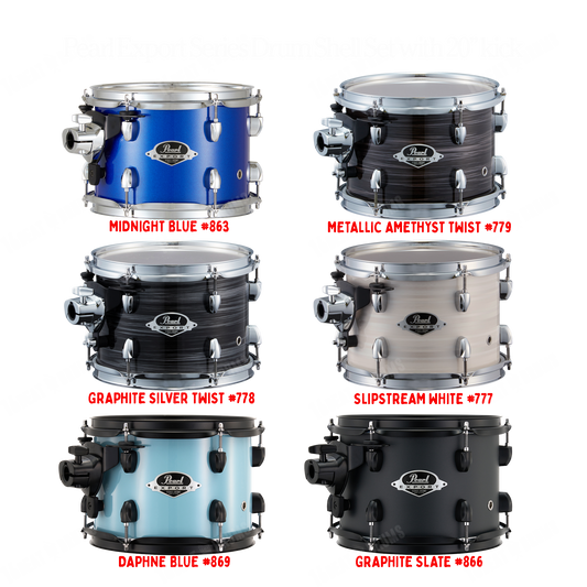 Pearl Drums Export series complete 5 pc drum shell set with 20" kick drum EXX-705-PN-C