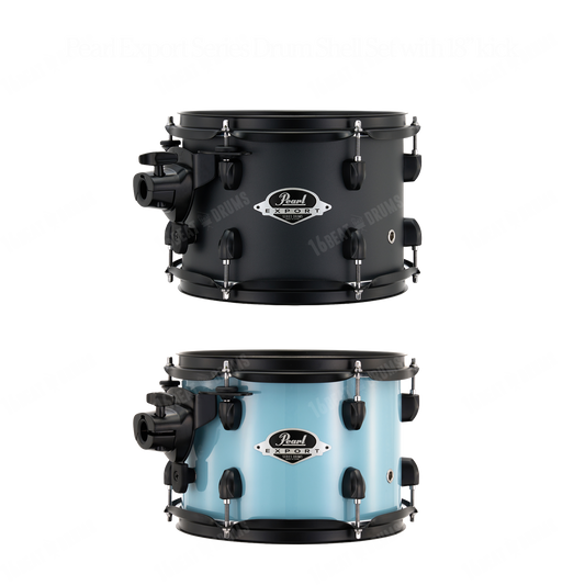 Pearl Drums Export series complete 5 pc drum shell set w/ Black Hardware with 18" kick EXX-785-PN-C