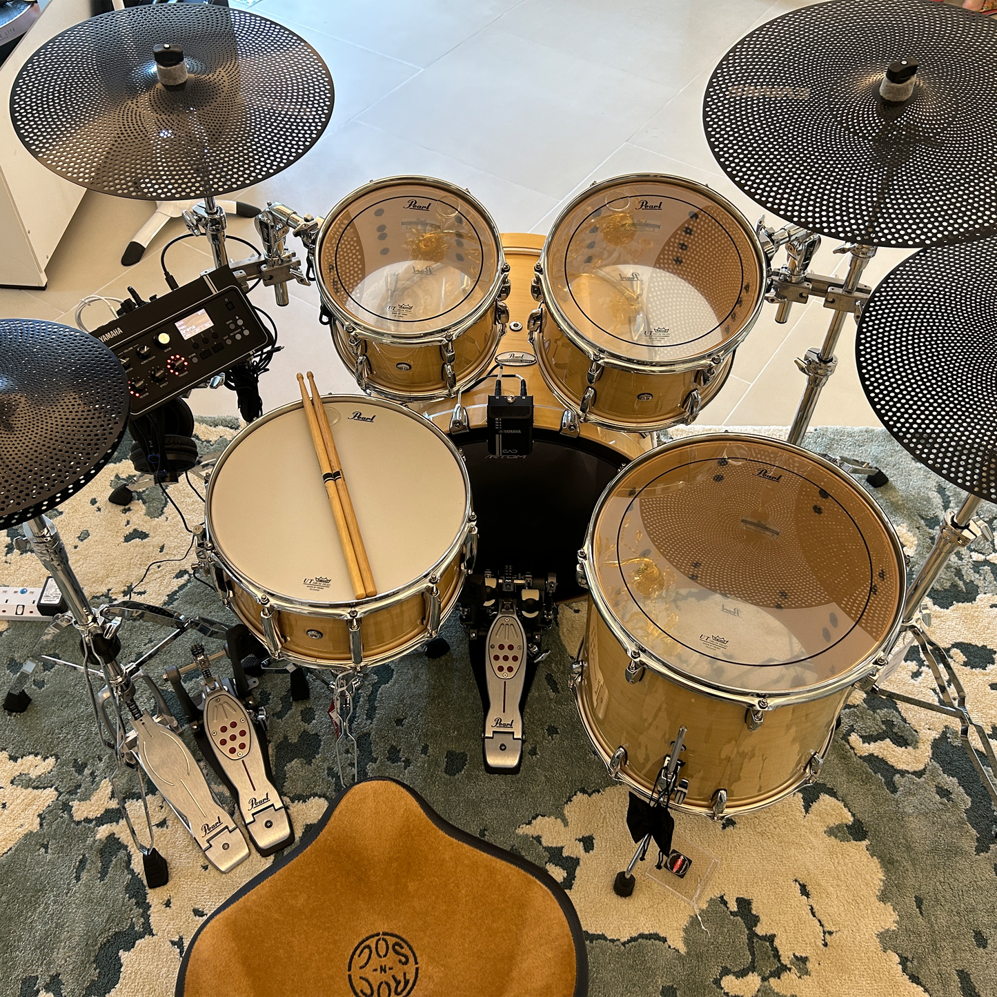 Pearl Drums Professional series in Natural Maple PMX-5-Pc-Complete-/C#102