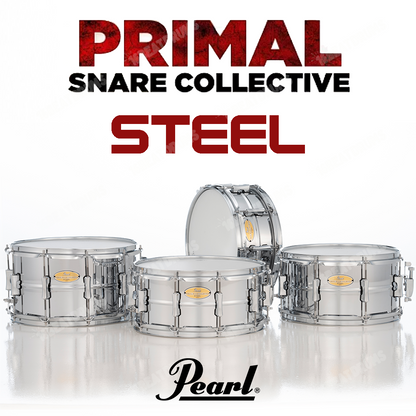 Pearl Primal Collective Steel Snare Drums