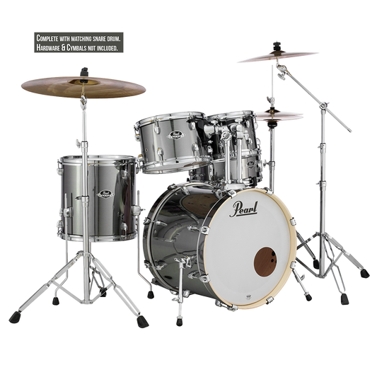 Pearl EXPORT 5 Pc Shell Pack SMOKEY CHROME (20" kick)