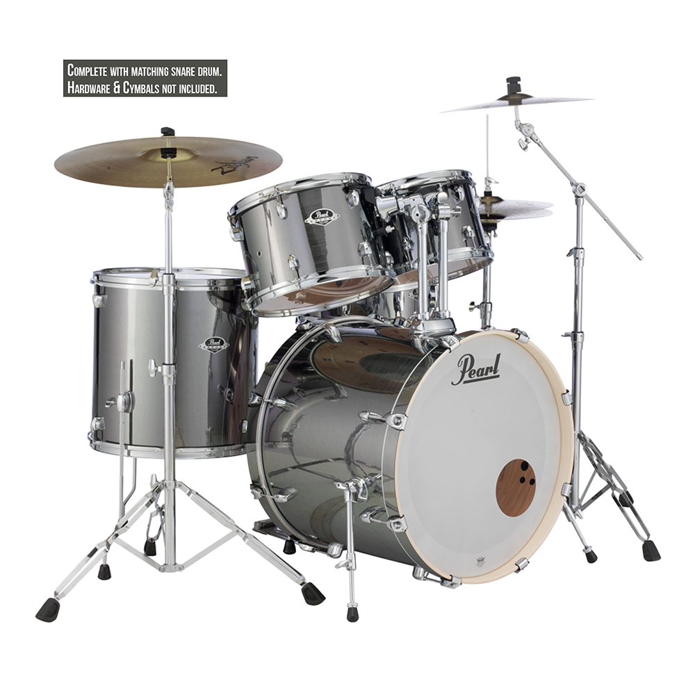 Pearl EXPORT 5 Pc Shell Pack SMOKEY CHROME (22" kick)