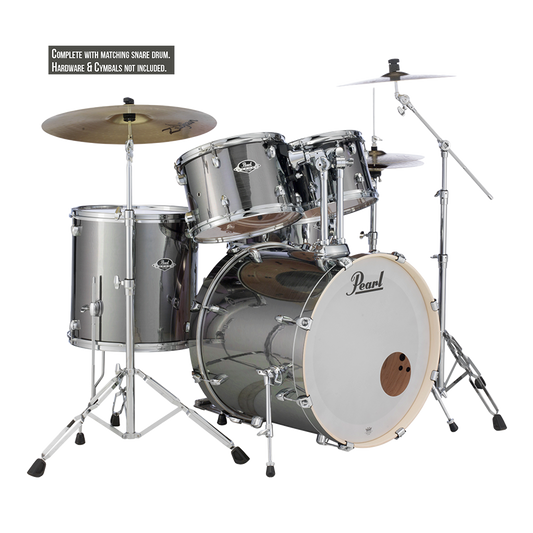 Pearl EXPORT 5 Pc Shell Pack SMOKEY CHROME (22" kick)