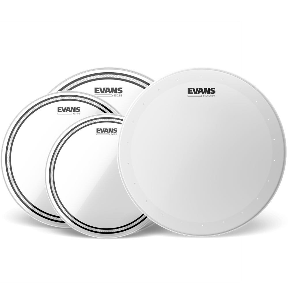 Evans EC2S Clear FSN PACK + 14" HD DRY US