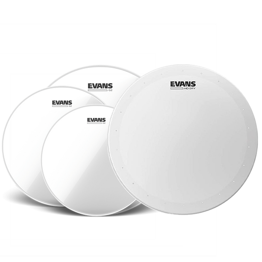 Evans G2 Clear FSN PACK + 14" HD DRY