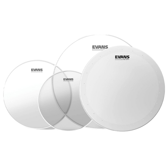 Evans G2 Clear ROCK PACK + 14" HD DRY