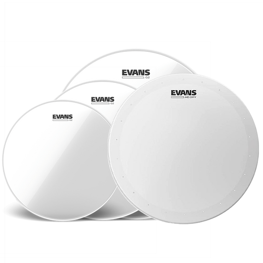 Evans G2 Clear STD PACK + 14" HD DRY