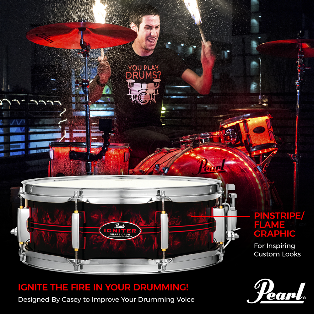 Pearl IGNITER Casey Cooper Collaboration Snare Drum 14 x5 CC1450S C